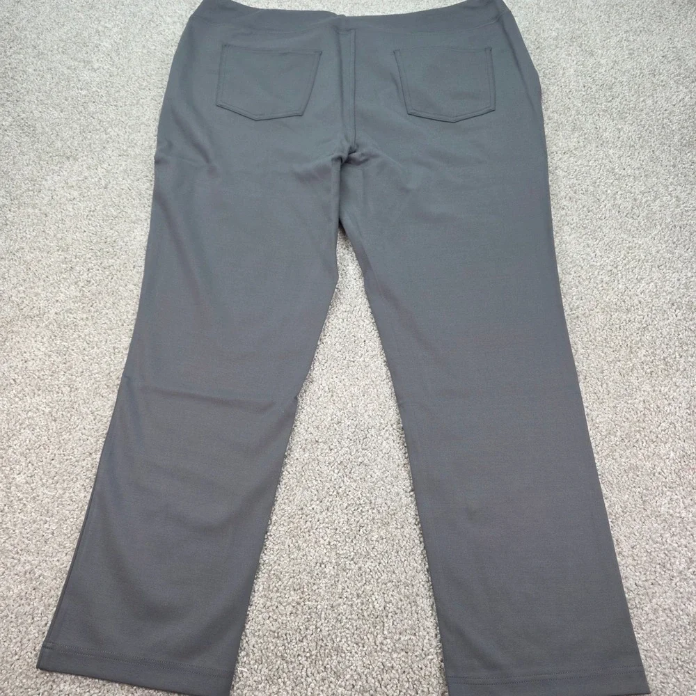 New Belle by Kim Gravel Primabelle Straight Leg Pants‎ Graphite Gray 22W A555483